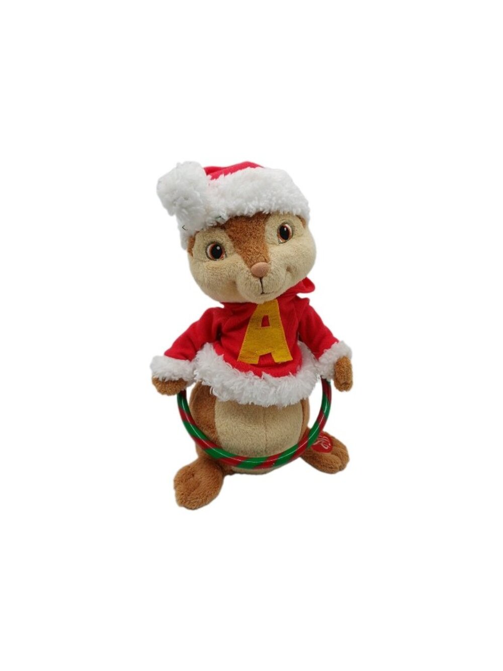 Alvin and The Chipmunks Christmas Singing Hula Hoop Dancing Plush 2011 Works